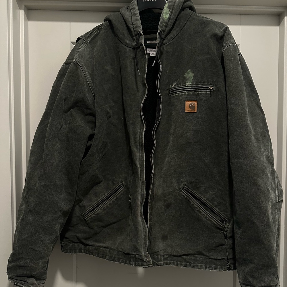 Carhartt Men's Black Duck Active Jacket with Hood